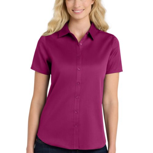 Women's Short Sleeve SuperPro React Twill Shirt Thumbnail